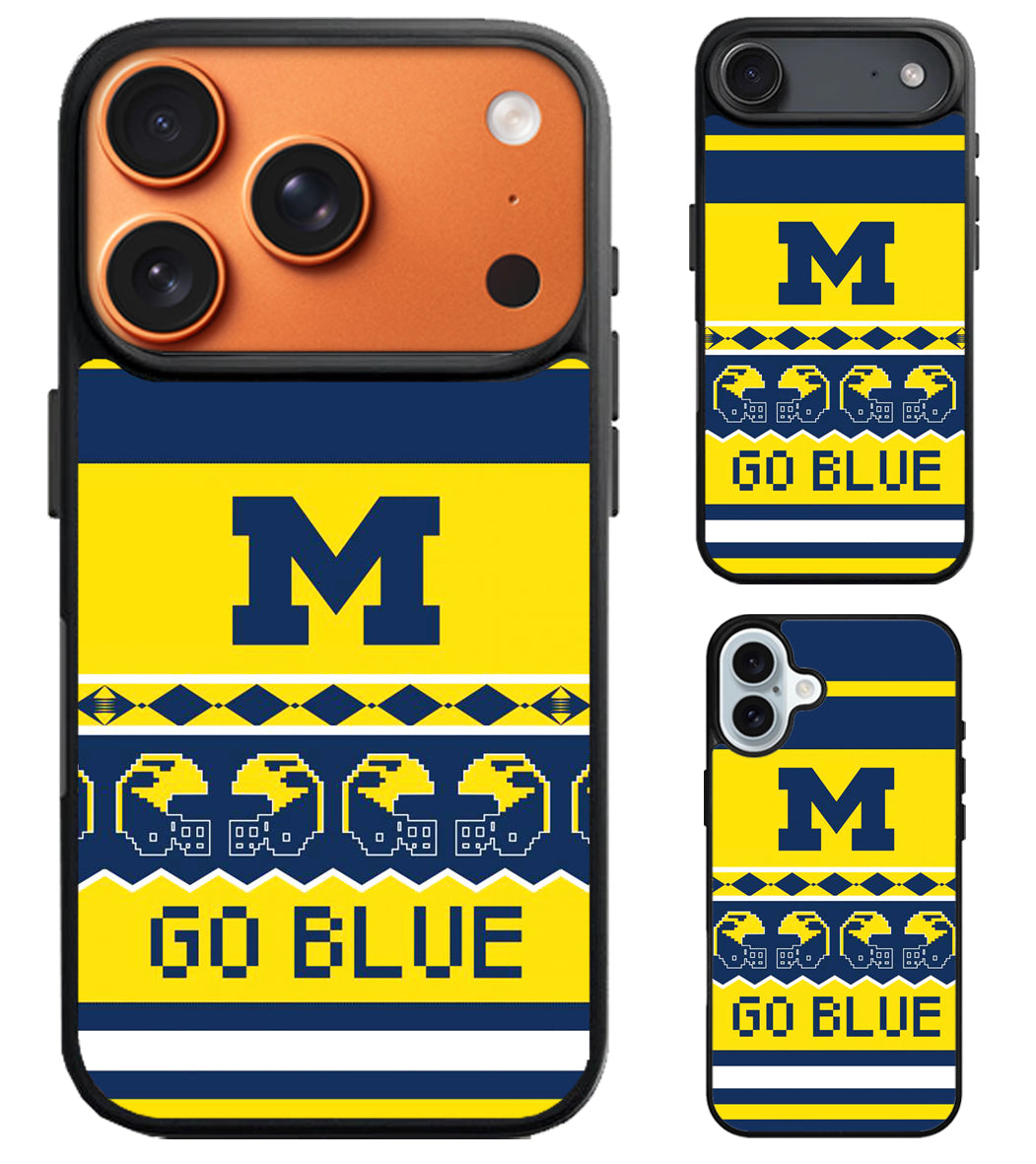 Michigan Wolverines Go Blue iPhone Air | iPhone 17 | 17 Pro | 17 Pro Max Case