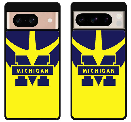 Michigan Wolverines Style Google Pixel 8 | 8 Pro Case