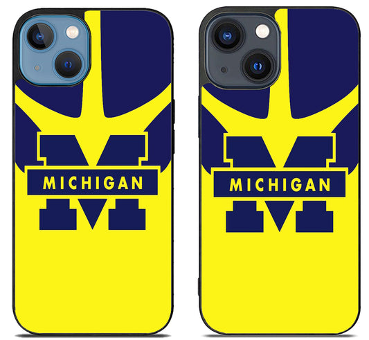 Michigan Wolverines Style iPhone 15 | iPhone 15 Plus Case