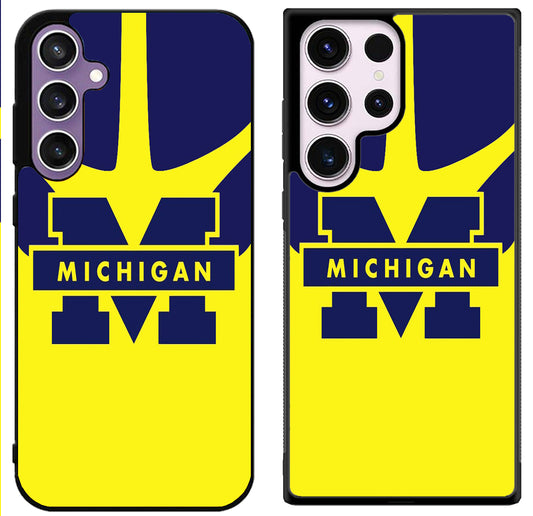 Michigan Wolverines Style Samsung Galaxy S24 | S24+ | S24 Ultra Case