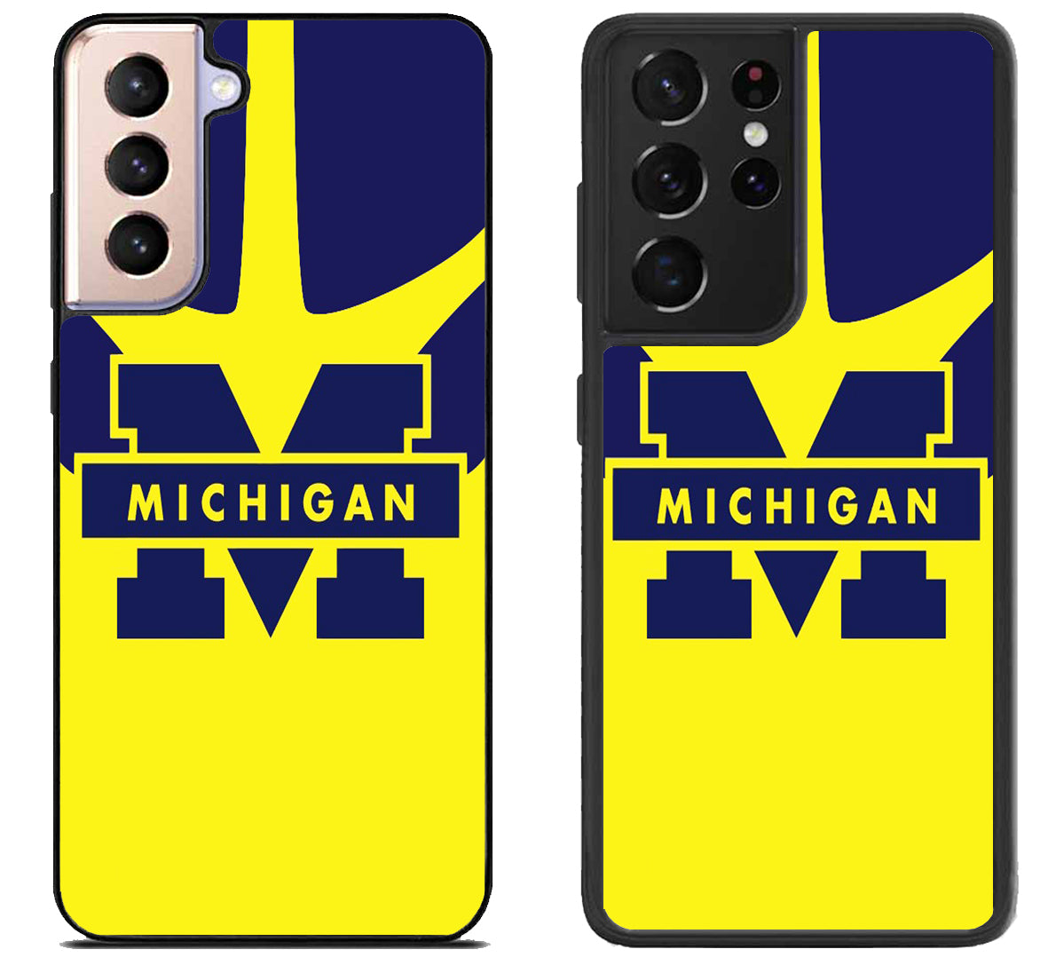 Michigan Wolverines Style Samsung Galaxy S21 | S21 FE | S21+ | S21 Ultra Case
