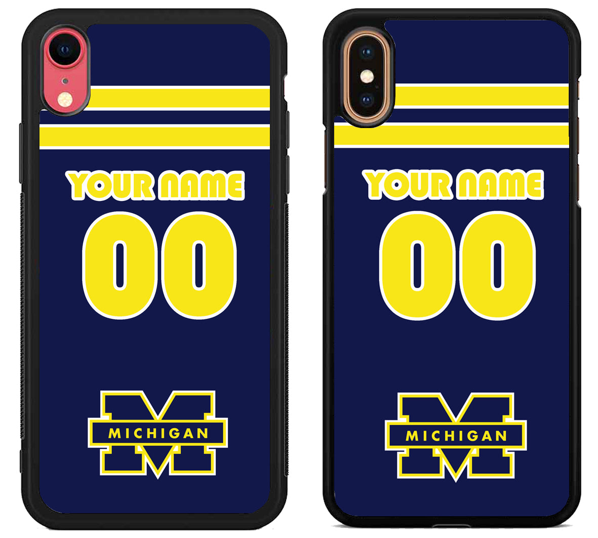 Custom Personalized Michigan Wolverines iPhone X | Xs | Xr | Xs Max Case