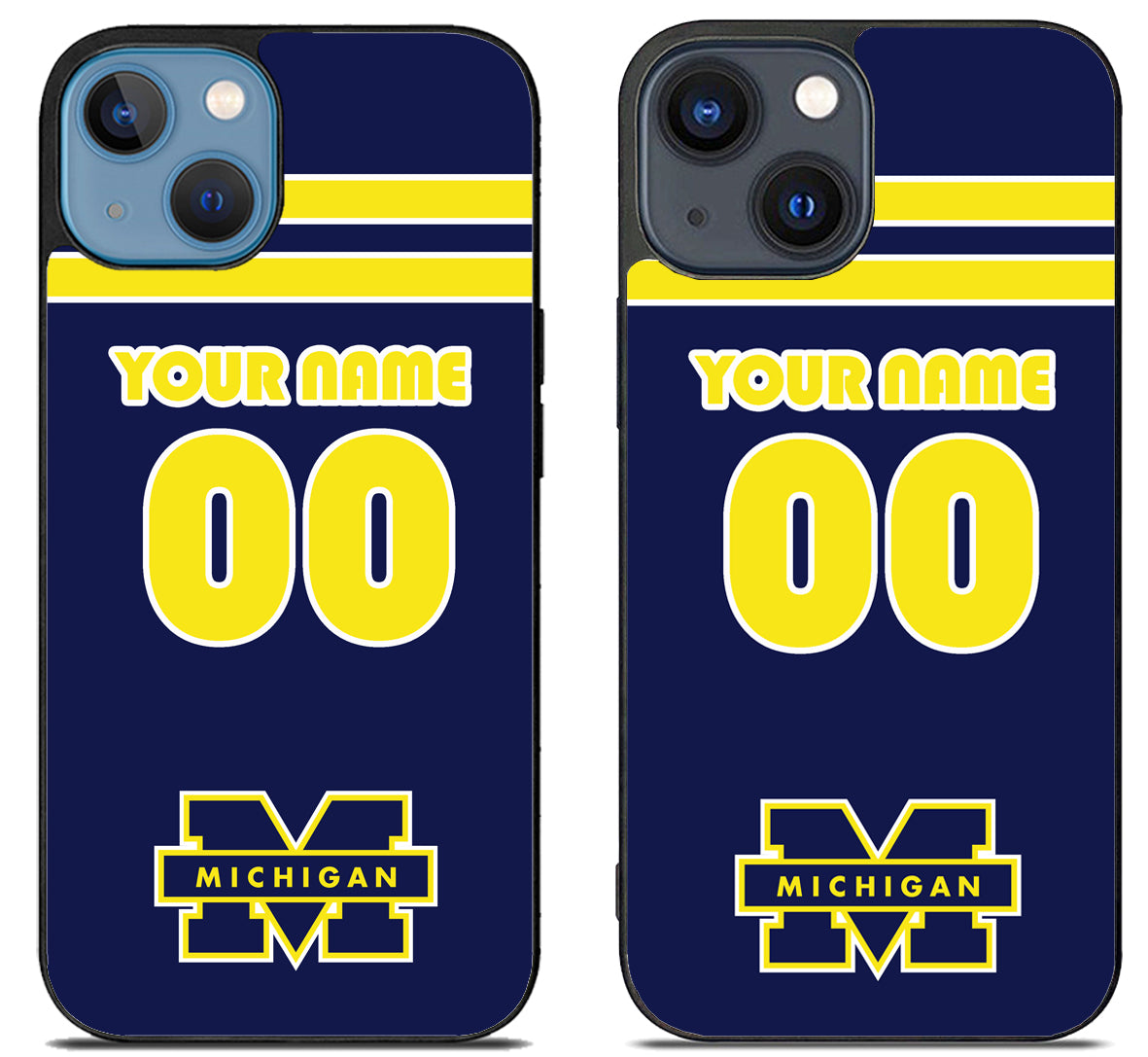 Custom Personalized Michigan Wolverines iPhone 15 | iPhone 15 Plus Case