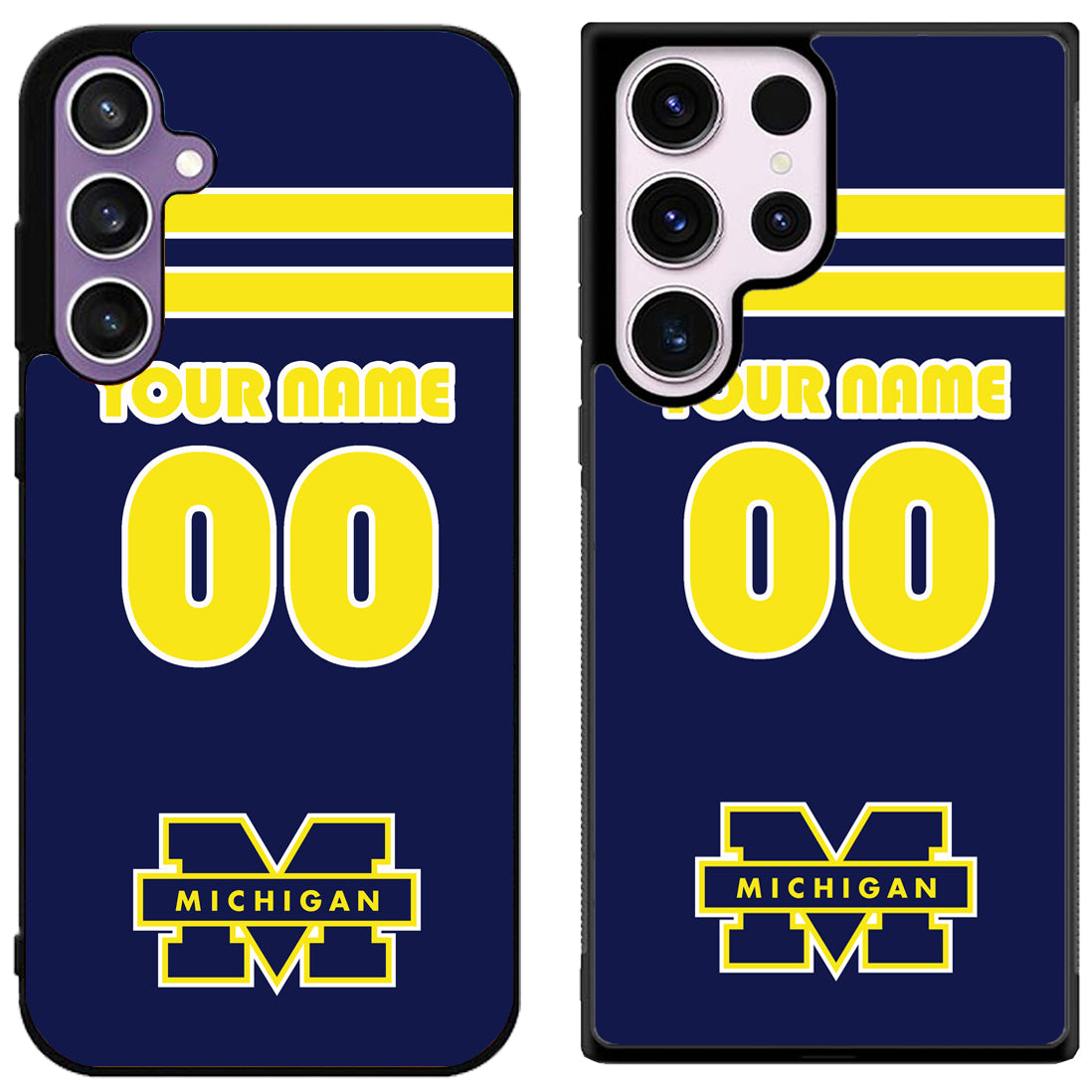 Custom Personalized Michigan Wolverines Samsung Galaxy S24 | S24+ | S24 Ultra Case
