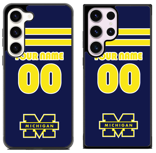 Custom Personalized Michigan Wolverines Samsung Galaxy S23 | S23+ | S23 Ultra Case