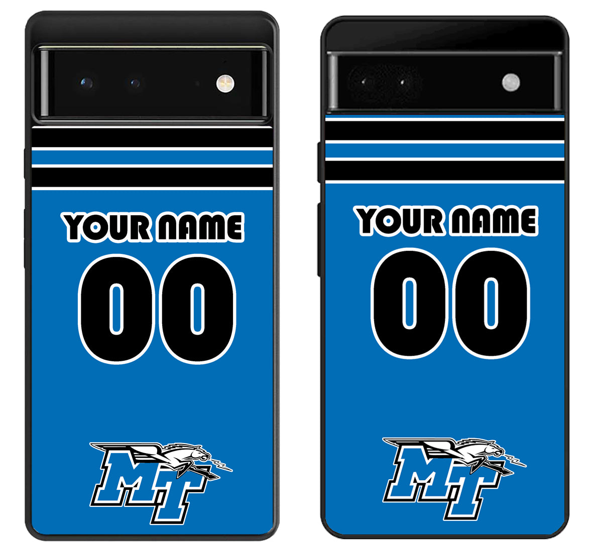 Custom Personalized Middle Tennessee Blue Raiders Google Pixel 6 | 6A | 6 Pro Case