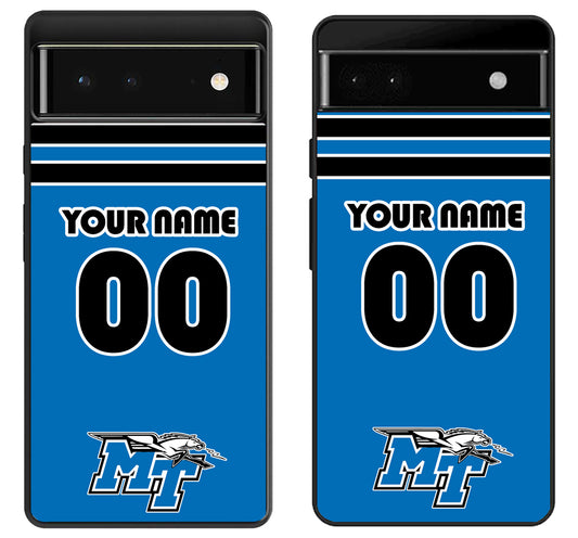 Custom Personalized Middle Tennessee Blue Raiders Google Pixel 6 | 6A | 6 Pro Case