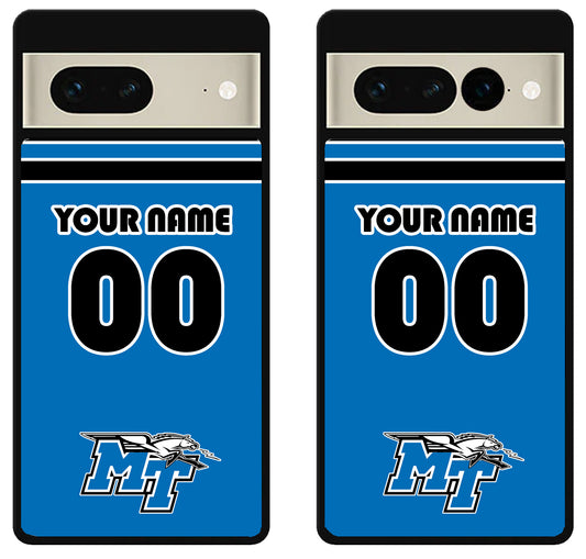 Custom Personalized Middle Tennessee Blue Raiders Google Pixel 7 | 7 Pro Case