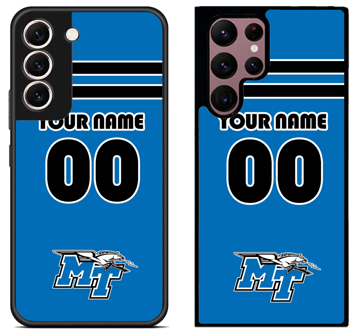 Custom Personalized Middle Tennessee Blue Raiders Samsung Galaxy S22 | S22+ | S22 Ultra Case