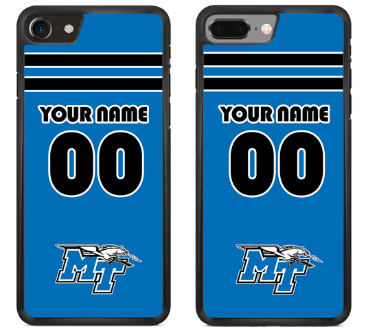 Custom Personalized Middle Tennessee Blue Raiders iPhone 8 | 8 Plus Case