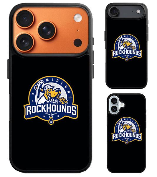 Midland RockHounds Black iPhone Air | iPhone 17 | 17 Pro | 17 Pro Max Case