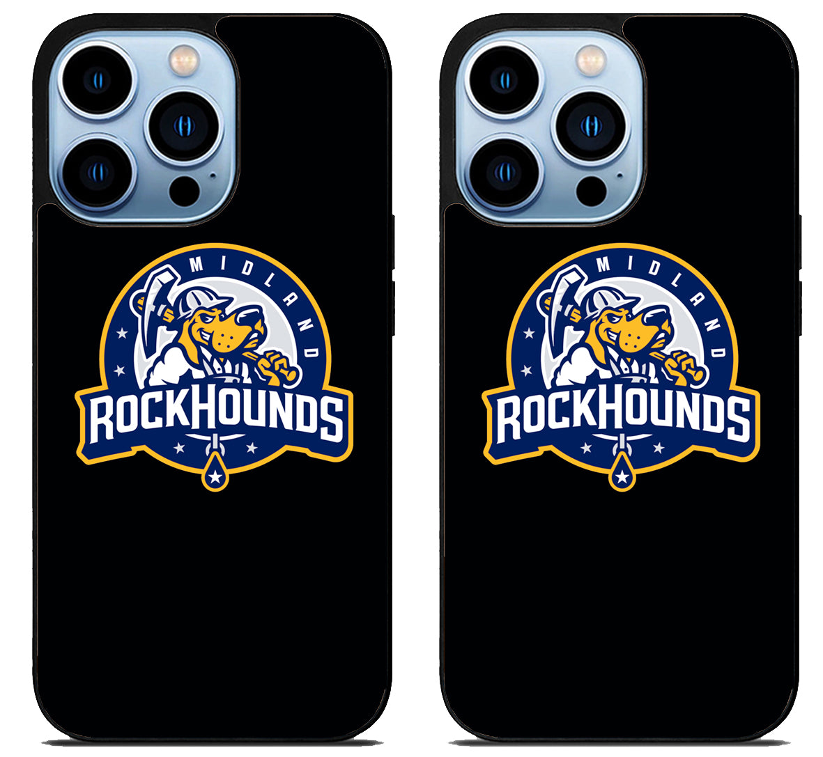 Midland RockHounds Black iPhone 15 Pro | iPhone 15 Pro Max Case