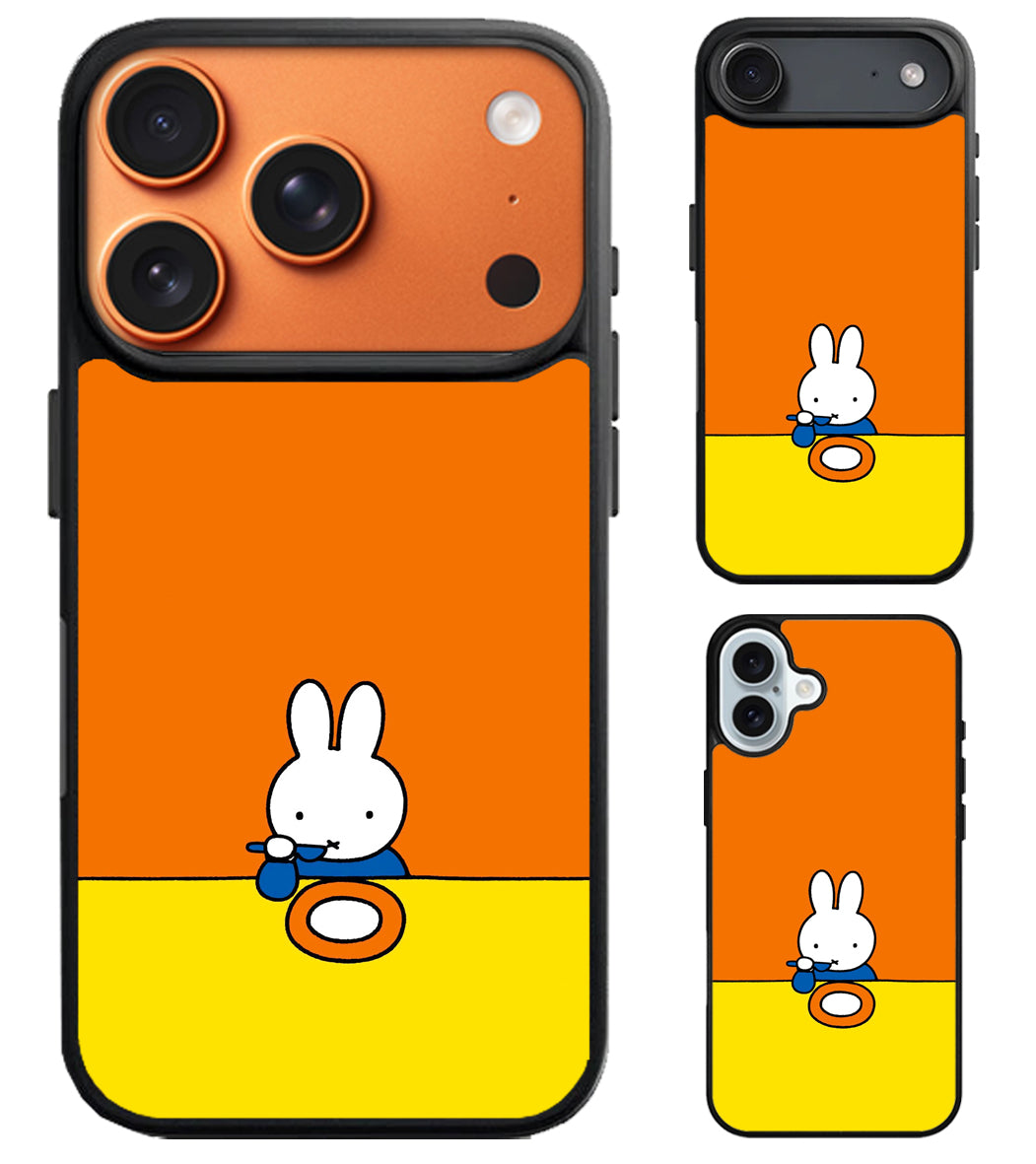 Miffy The Rabbit Eating iPhone Air | iPhone 17 | 17 Pro | 17 Pro Max Case