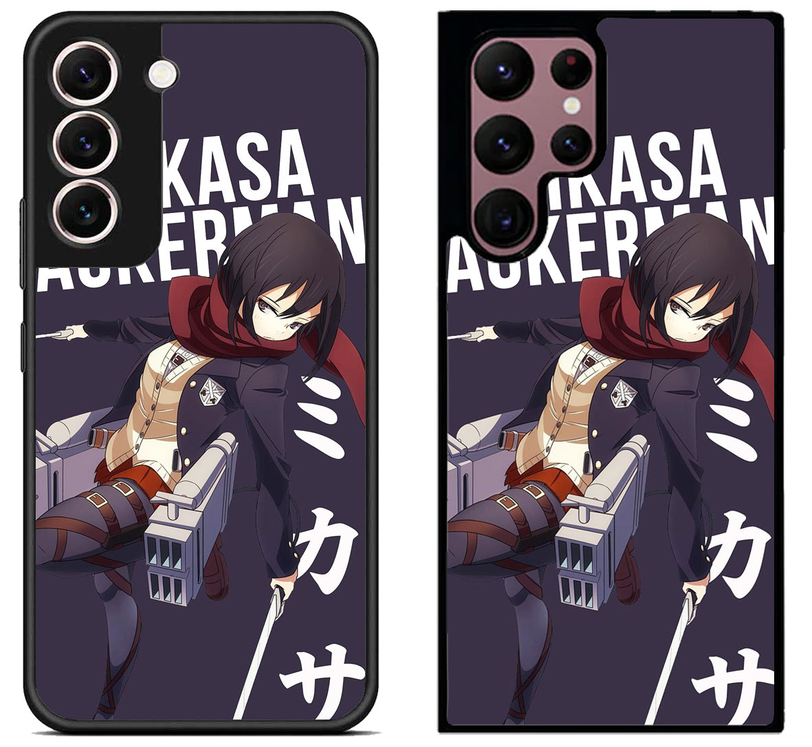 Mikasa Ackerman Attack on Titan Anime Samsung Galaxy S22 | S22+ | S22 Ultra Case