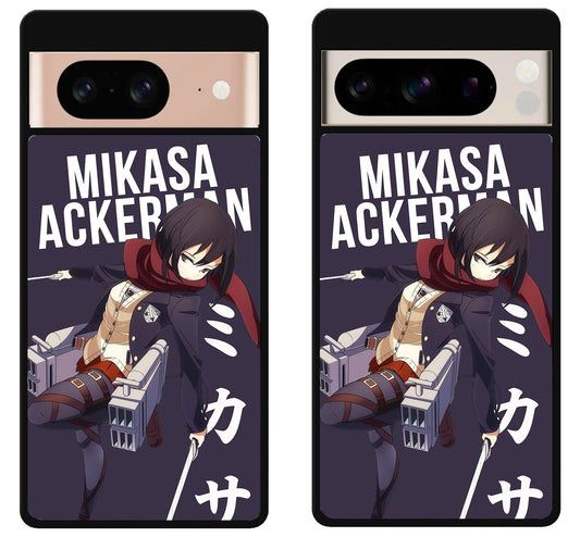 Mikasa Ackerman Attack on Titan Anime Google Pixel 8 | 8 Pro Case