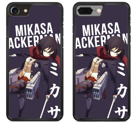 Mikasa Ackerman Attack on Titan Anime iPhone 8 | 8 Plus Case