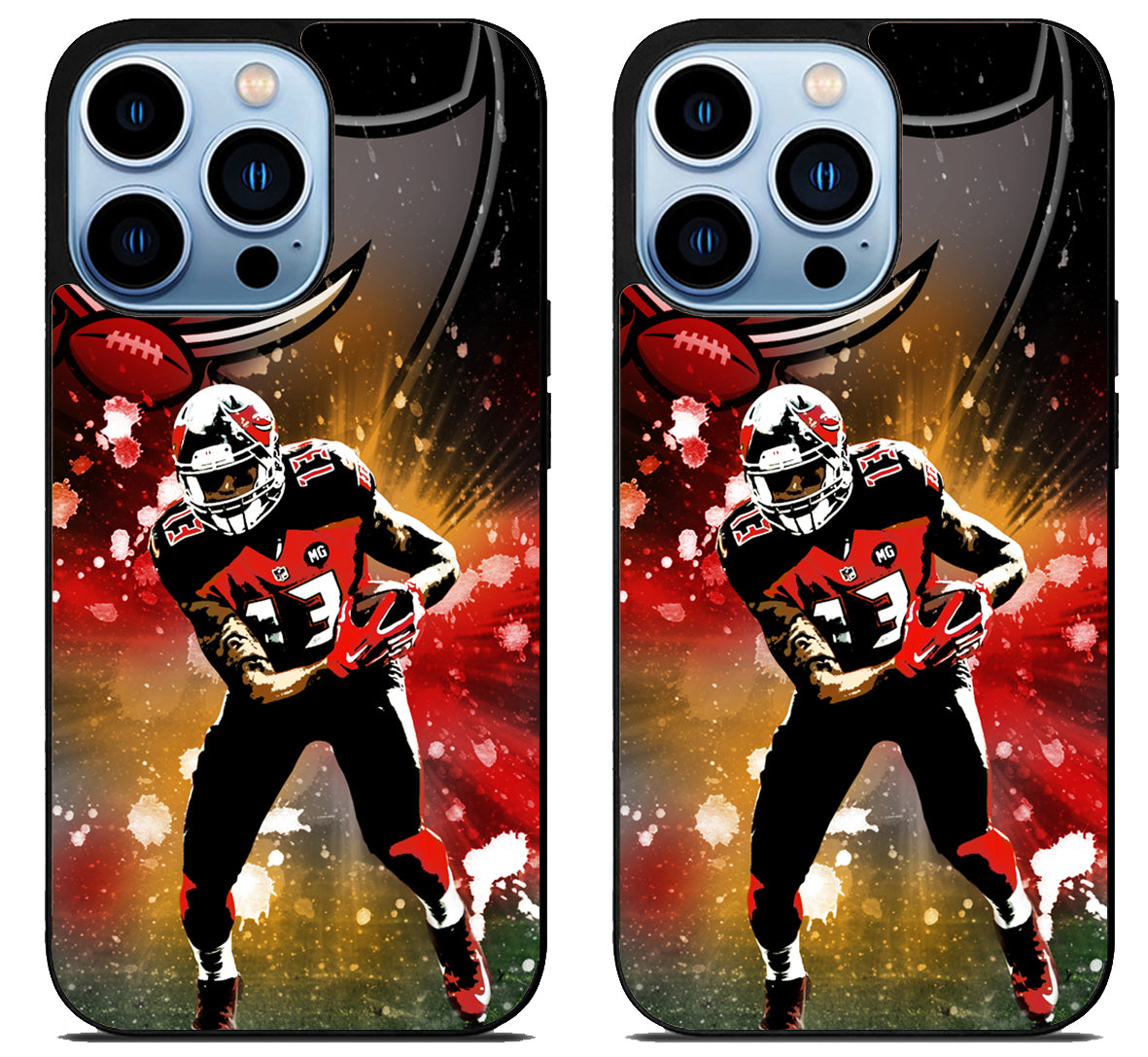 Mike Evans NFL Artwork iPhone 15 Pro | iPhone 15 Pro Max Case