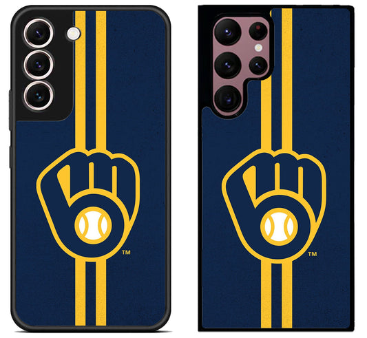 Milwaukee Brewers Stripe Samsung Galaxy S22 | S22+ | S22 Ultra Case