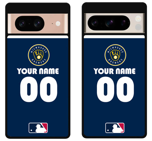 Custom Personalized Milwaukee Brewers MLB Google Pixel 8 | 8 Pro Case