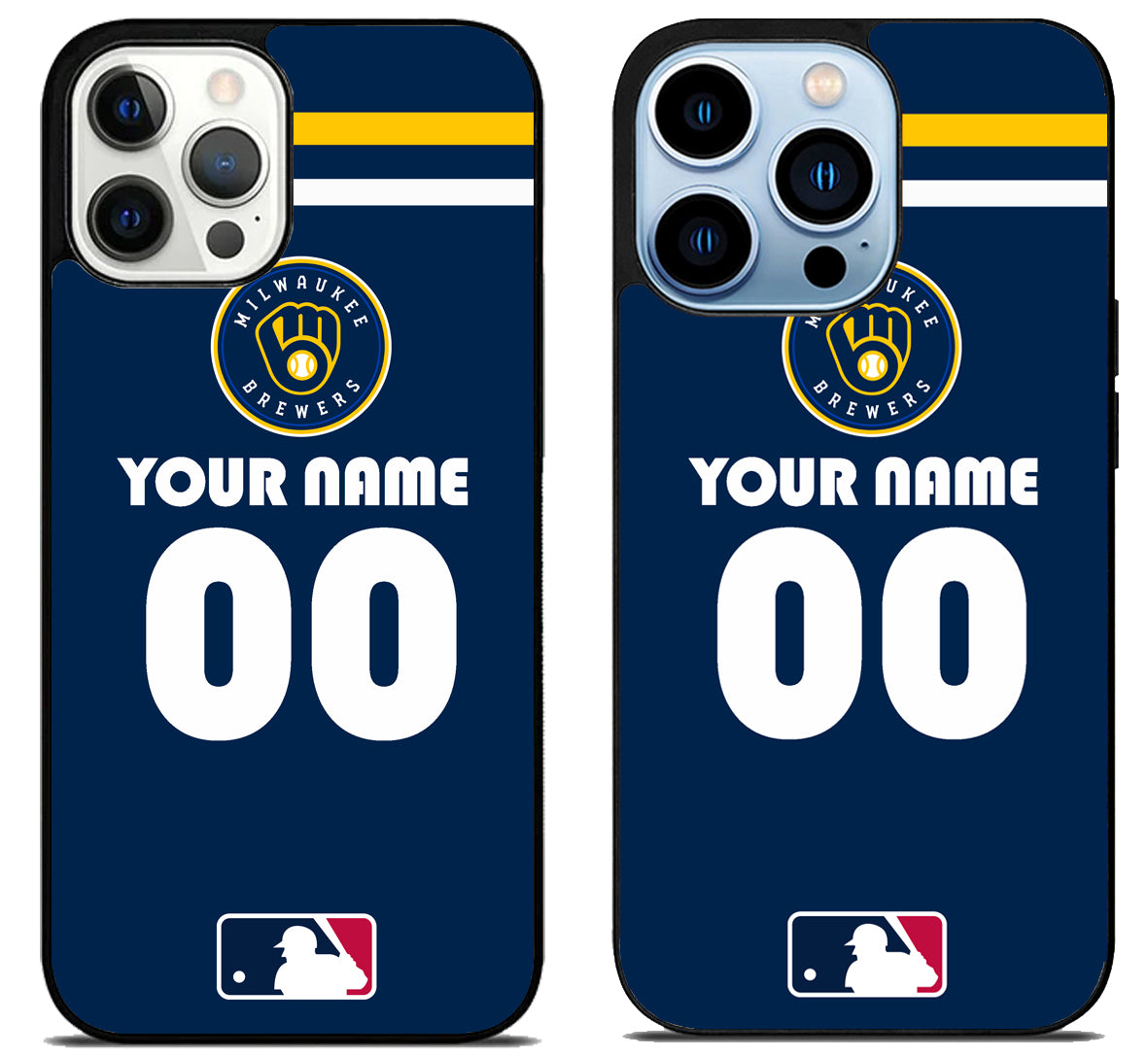 Custom Personalized Milwaukee Brewers MLB iPhone 15 Pro | iPhone 15 Pro Max Case