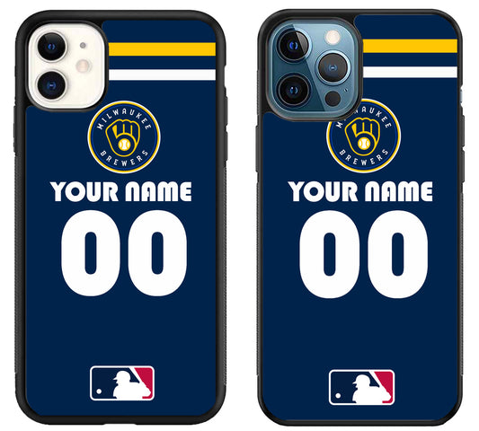 Custom Personalized Milwaukee Brewers MLB iPhone 11 | 11 Pro | 11 Pro Max Case