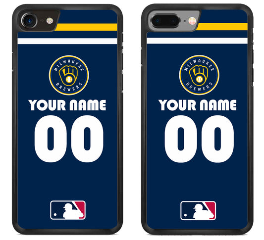 Custom Personalized Milwaukee Brewers MLB iPhone 8 | 8 Plus Case
