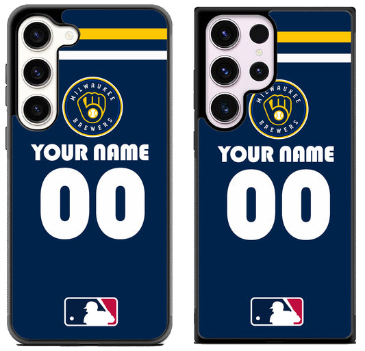 Custom Personalized Milwaukee Brewers MLB Samsung Galaxy S23 | S23+ | S23 Ultra Case