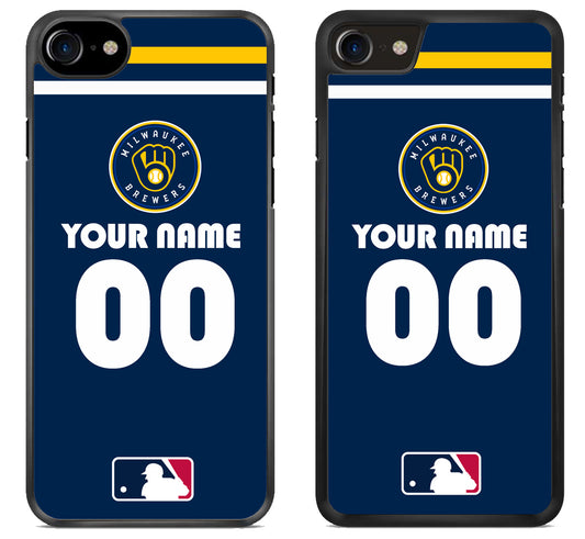 Custom Personalized Milwaukee Brewers MLB iPhone SE 2020 | iPhone SE 2022 Case
