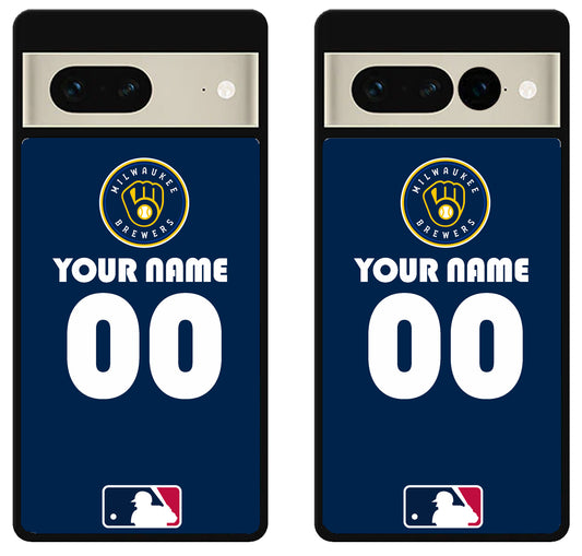 Custom Personalized Milwaukee Brewers MLB Google Pixel 7 | 7 Pro Case