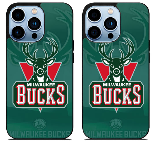 Milwaukee Bucks Background iPhone 15 Pro | iPhone 15 Pro Max Case