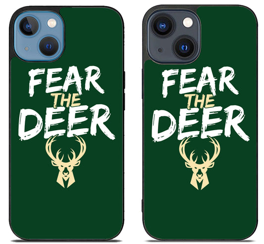 Milwaukee Bucks Fear The Deer Logo iPhone 15 | iPhone 15 Plus Case