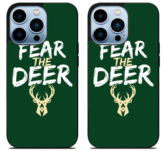 Milwaukee Bucks Fear The Deer Logo iPhone 15 Pro | iPhone 15 Pro Max Case