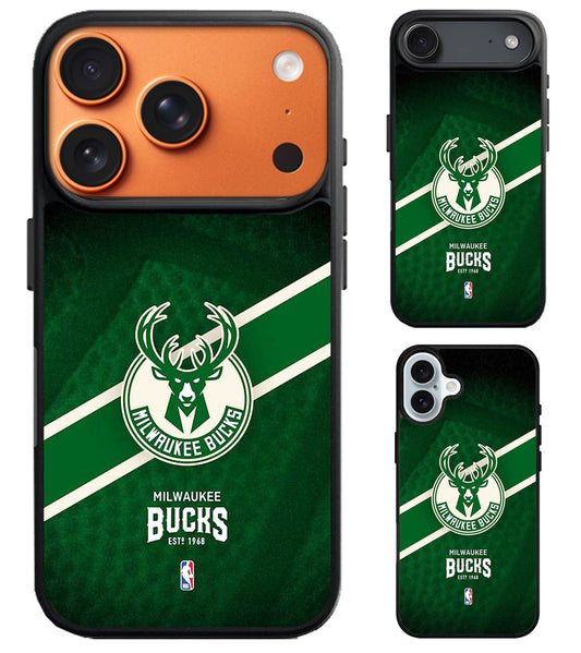 Milwaukee Bucks NBA iPhone Air | iPhone 17 | 17 Pro | 17 Pro Max Case