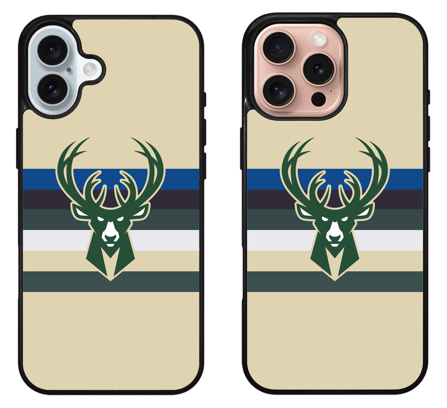 Milwaukee Bucks Stripe iPhone 16 | 16 Plus | 16 Pro | 16 Pro Max Case