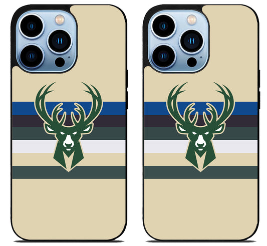 Milwaukee Bucks Stripe iPhone 15 Pro | iPhone 15 Pro Max Case