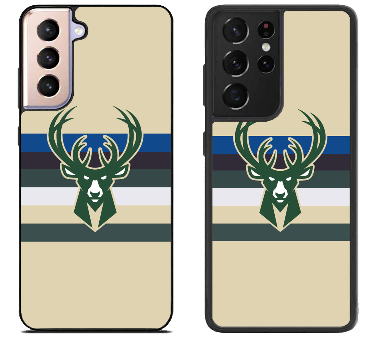 Milwaukee Bucks Stripe Samsung Galaxy S21 | S21 FE | S21+ | S21 Ultra Case