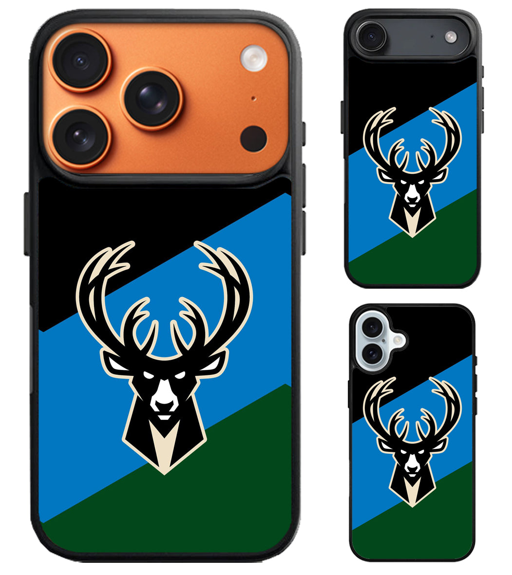Milwaukee Bucks Tricolor iPhone Air | iPhone 17 | 17 Pro | 17 Pro Max Case