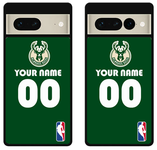Custom Personalized Milwaukee Bucks NBA Google Pixel 7 | 7 Pro Case