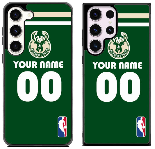 Custom Personalized Milwaukee Bucks NBA Samsung Galaxy S23 | S23+ | S23 Ultra Case