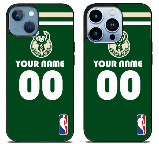 Custom Personalized Milwaukee Bucks NBA iPhone 13 | 13 Mini | 13 Pro | 13 Pro Max Case