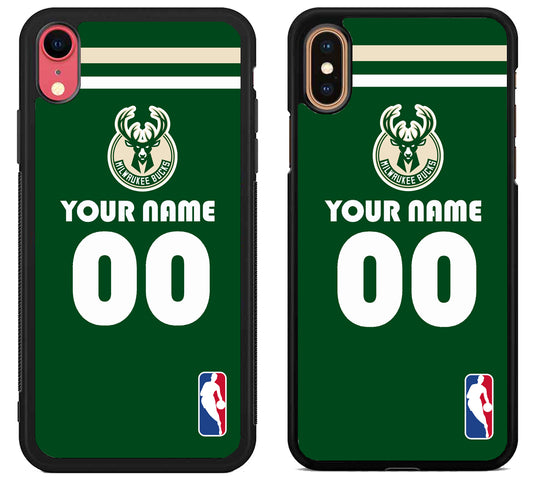 Custom Personalized Milwaukee Bucks NBA iPhone X | Xs | Xr | Xs Max Case