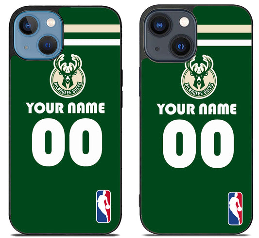 Custom Personalized Milwaukee Bucks NBA iPhone 15 | iPhone 15 Plus Case