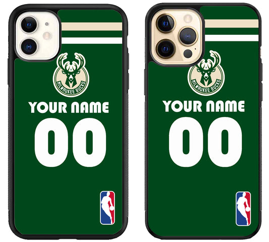 Custom Personalized Milwaukee Bucks NBA iPhone 12 | 12 Mini | 12 Pro | 12 Pro Max Case