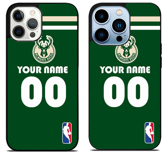 Custom Personalized Milwaukee Bucks NBA iPhone 15 Pro | iPhone 15 Pro Max Case