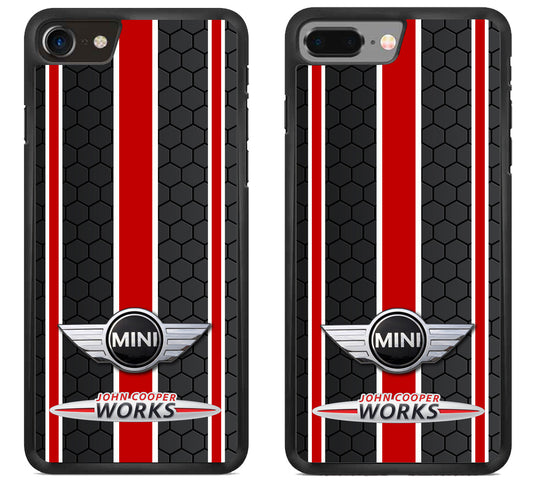 Mini Cooper Black Red Stripe iPhone 8 | 8 Plus Case