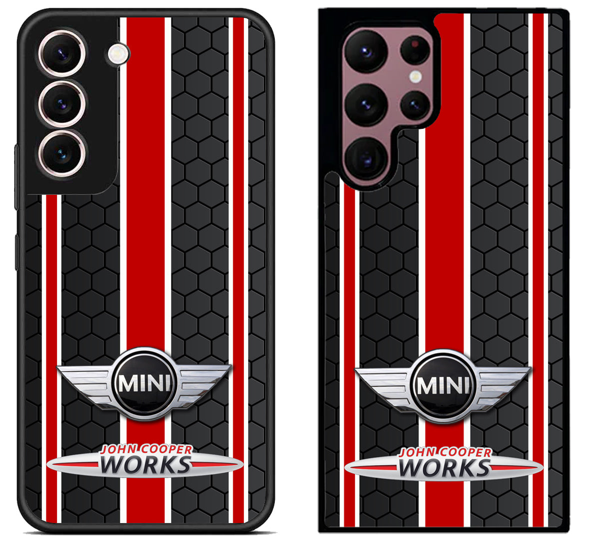 Mini Cooper Black Red Stripe Samsung Galaxy S22 | S22+ | S22 Ultra Case