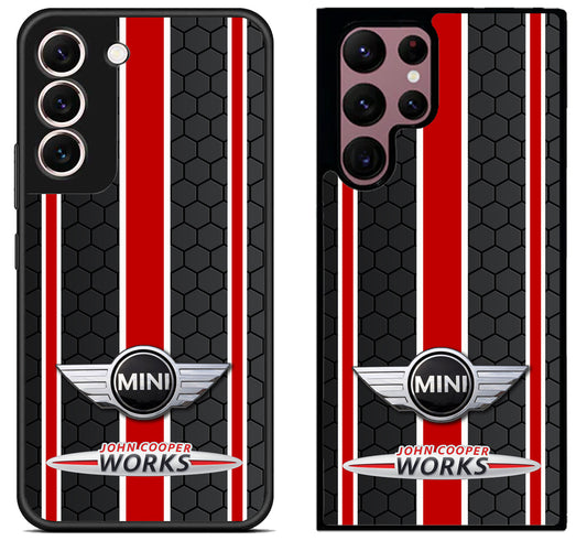 Mini Cooper Black Red Stripe Samsung Galaxy S22 | S22+ | S22 Ultra Case