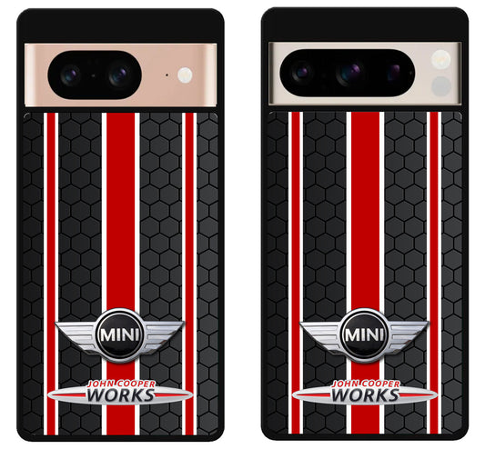 Mini Cooper Black Red Stripe Google Pixel 8 | 8 Pro Case