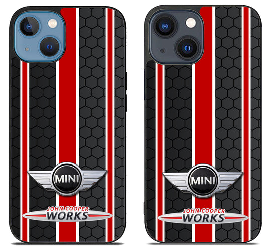 Mini Cooper Black Red Stripe iPhone 15 | iPhone 15 Plus Case