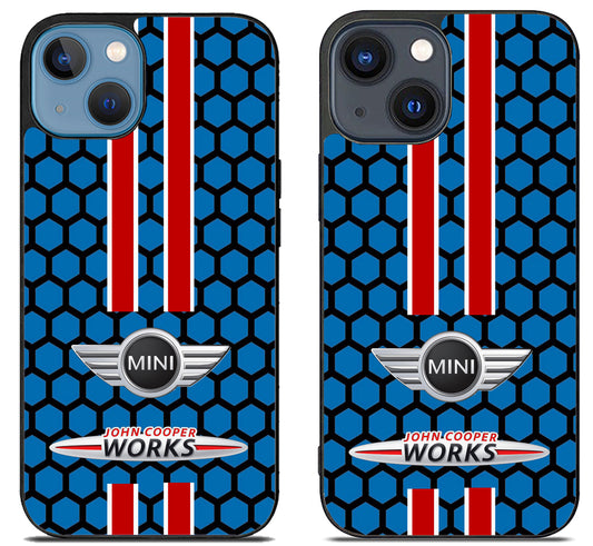 Mini Cooper Blue Hexagon iPhone 15 | iPhone 15 Plus Case